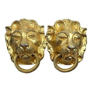 Mimi di N Lion Knocker Belt Buckle and Belt
